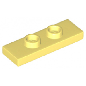 plaat 1x3 met 2 studs bright light yellow